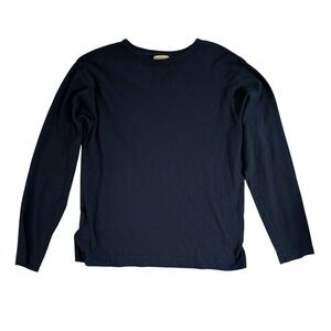 Knickerbocker NYC Men's Navy Blue Long Sleeve Cotton T-Shirt Crew Neck- Size S